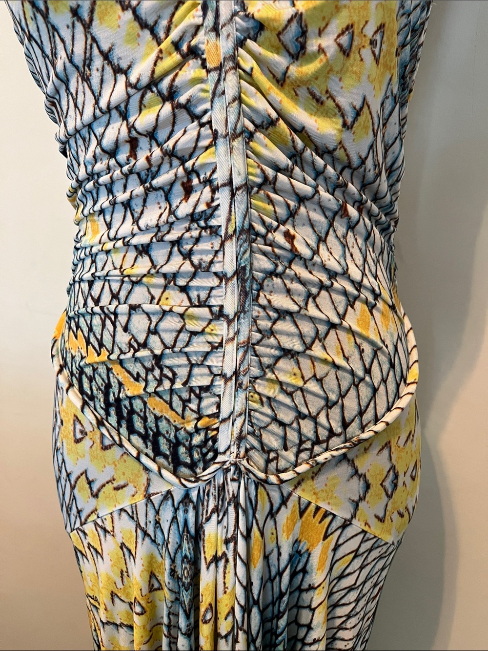 Just Cavalli Mermaid Dress Snake Midi Dress US 10 - Picture 3 of 11